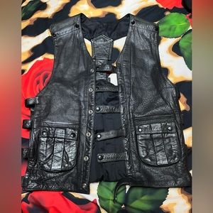 Leather vest